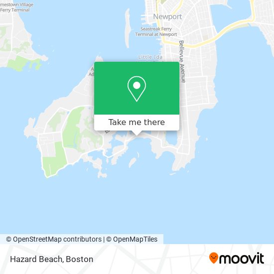 Mapa de Hazard Beach