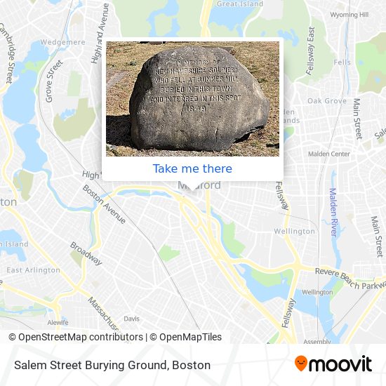 Mapa de Salem Street Burying Ground