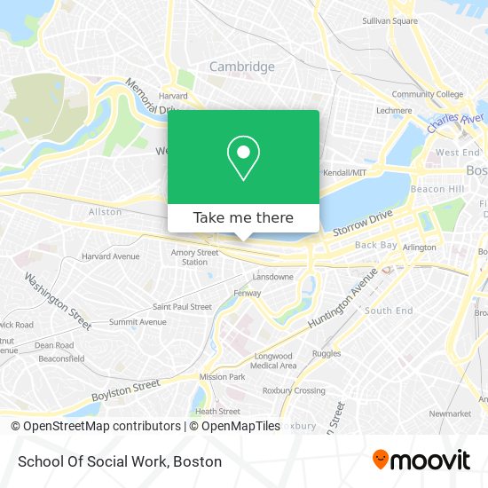 Mapa de School Of Social Work