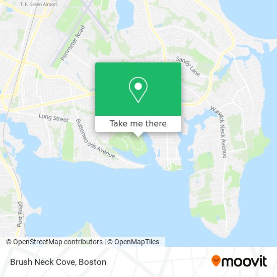 Brush Neck Cove map