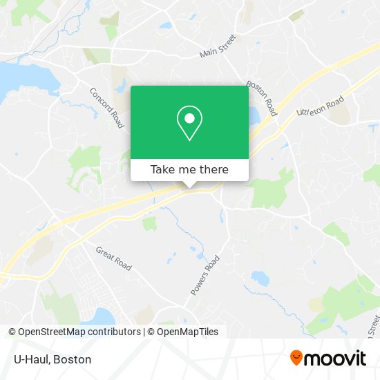 U-Haul map