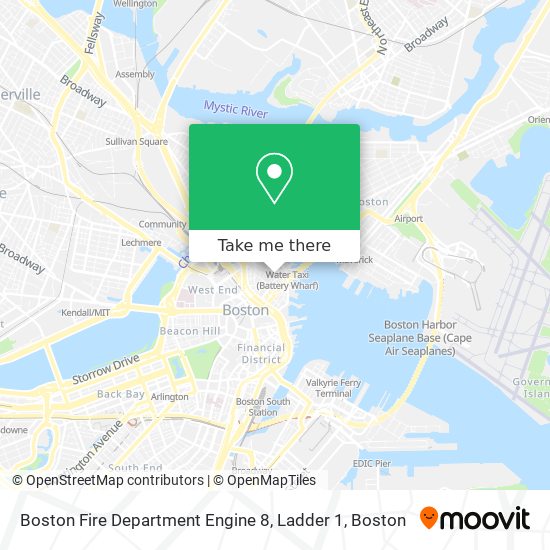 Boston Fire Department Engine 8, Ladder 1 map