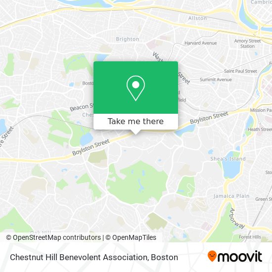Chestnut Hill Benevolent Association map