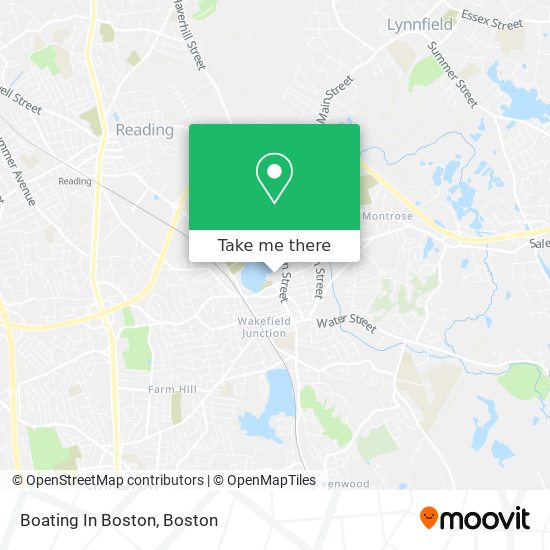 Boating In Boston map