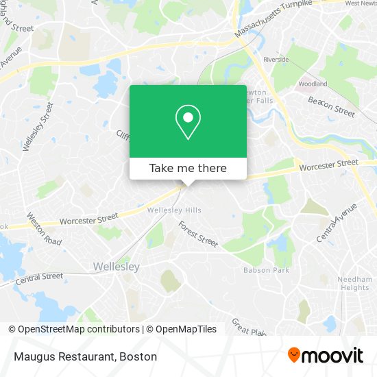 Maugus Restaurant map