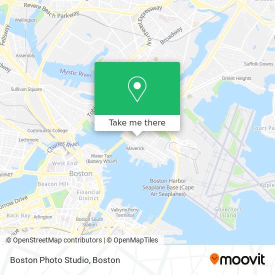 Boston Photo Studio map