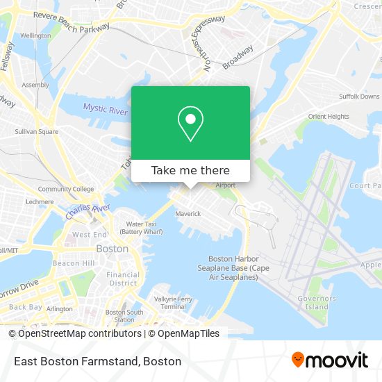 Mapa de East Boston Farmstand