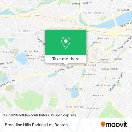 Brookline Hills Parking Lot map