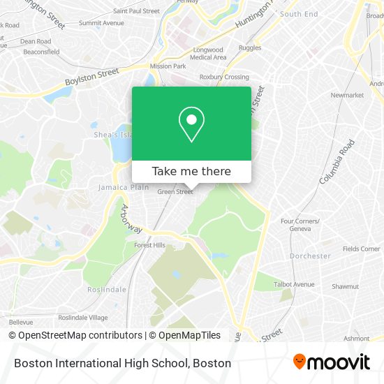 Mapa de Boston International High School
