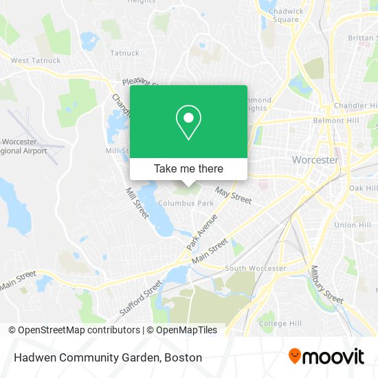 Hadwen Community Garden map