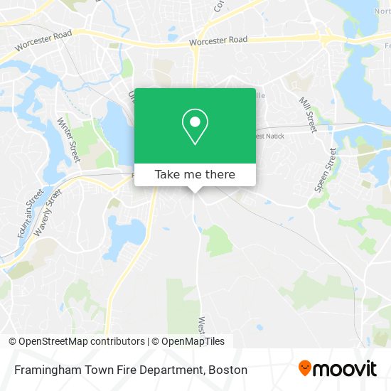 Framingham Town Fire Department map