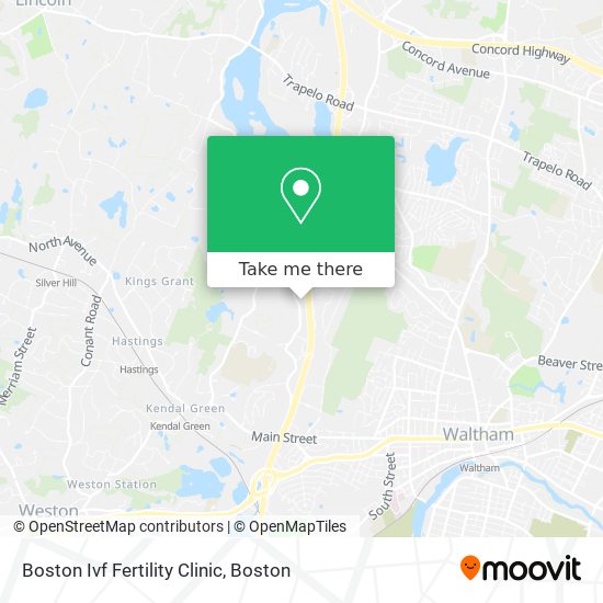 Mapa de Boston Ivf Fertility Clinic