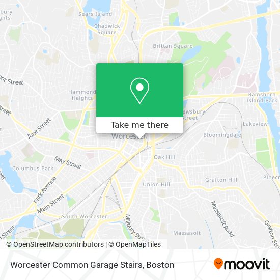 Worcester Common Garage Stairs map