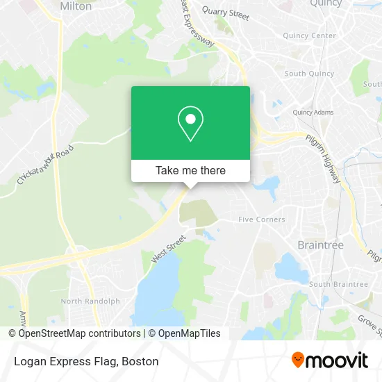 Logan Express Flag map