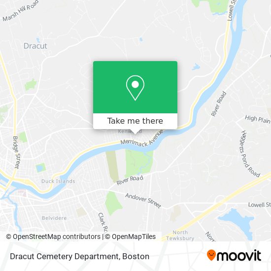 Dracut Cemetery Department map