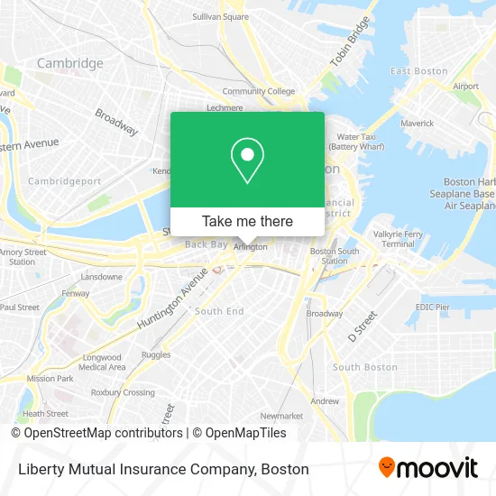 Liberty Mutual Insurance Company map