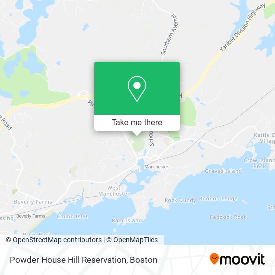 Powder House Hill Reservation map