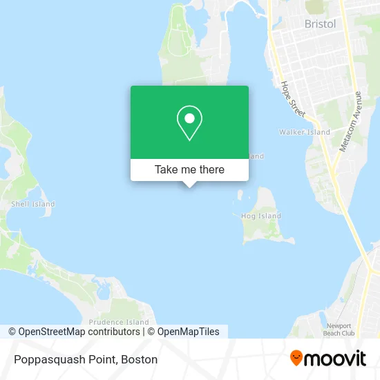 Poppasquash Point map