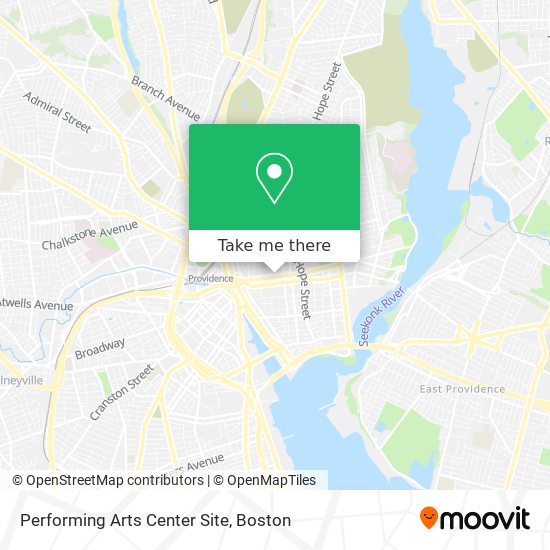 Performing Arts Center Site map