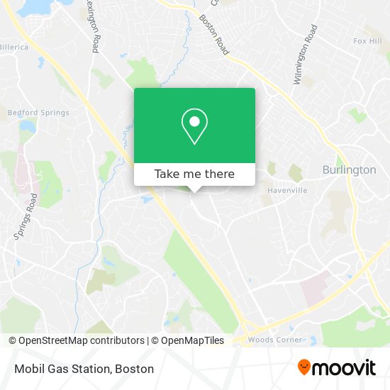 Mobil Gas Station map