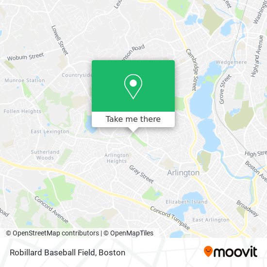 Mapa de Robillard Baseball Field