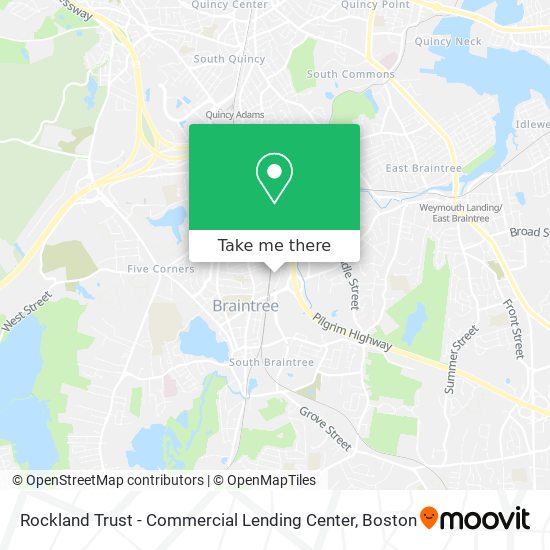 Mapa de Rockland Trust - Commercial Lending Center