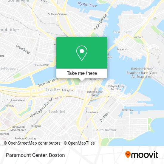 Paramount Center map