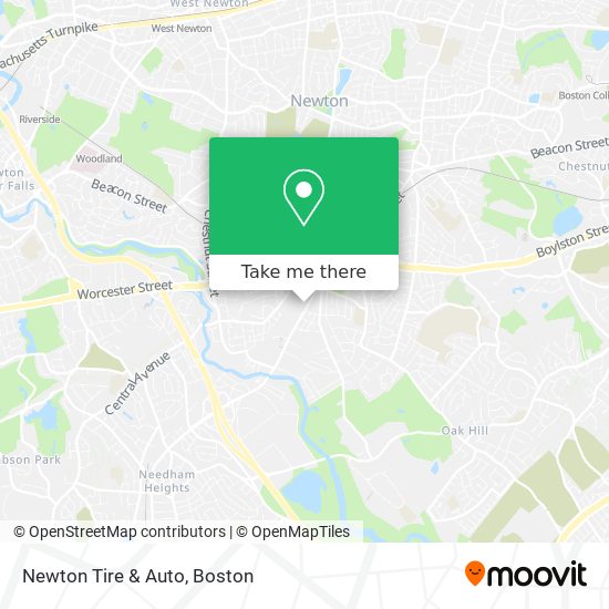 Newton Tire & Auto map