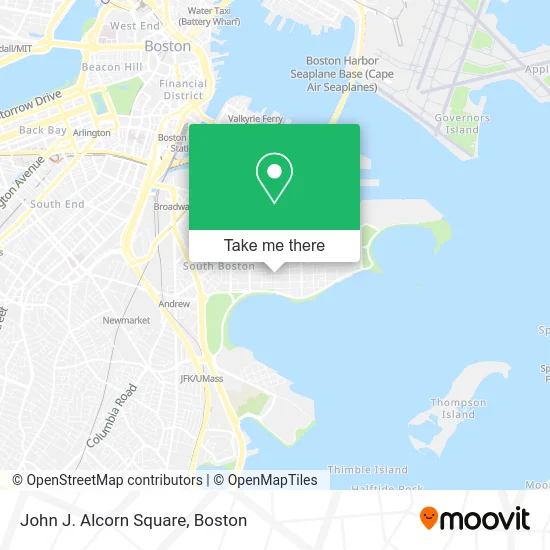 John J. Alcorn Square map