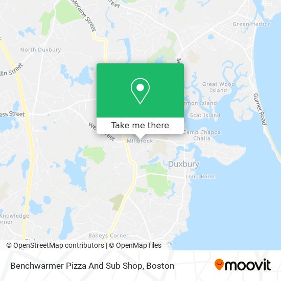 Benchwarmer Pizza And Sub Shop map