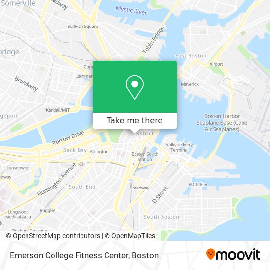 Mapa de Emerson College Fitness Center