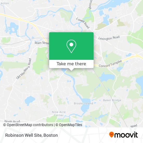 Robinson Well Site map