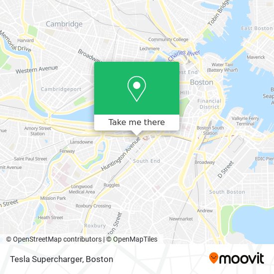 Tesla Supercharger map