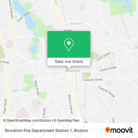 Brockton Fire Department Station 1 map