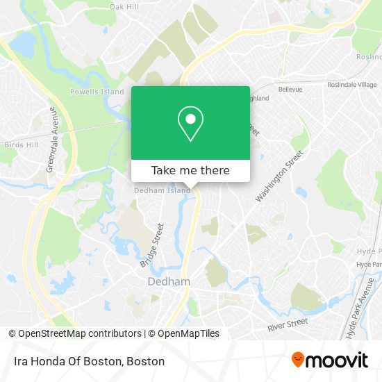 Ira Honda Of Boston map