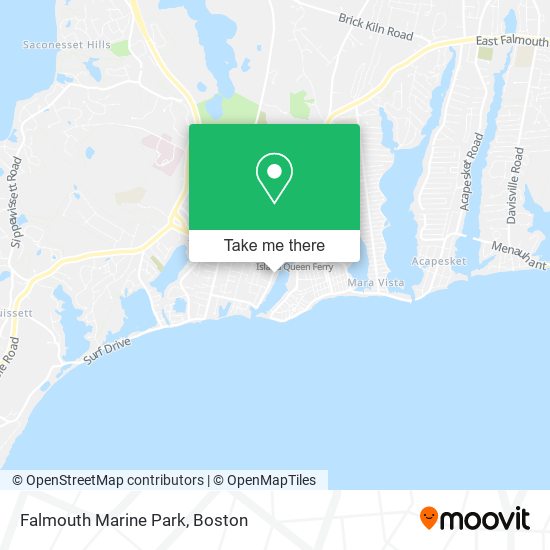 Falmouth Marine Park map