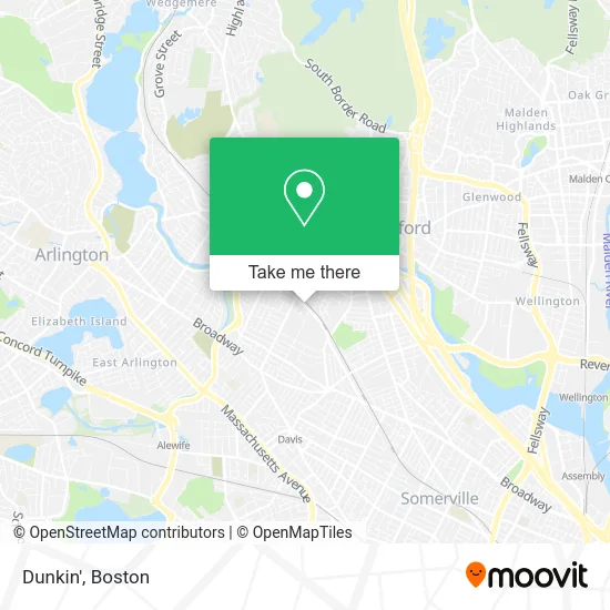 Dunkin' map