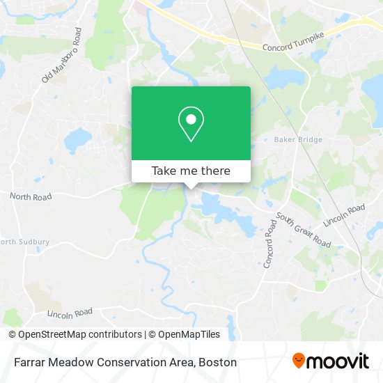 Farrar Meadow Conservation Area map
