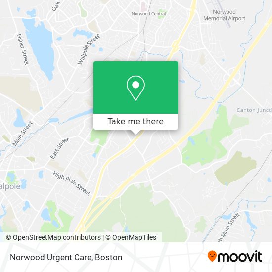 Mapa de Norwood Urgent Care