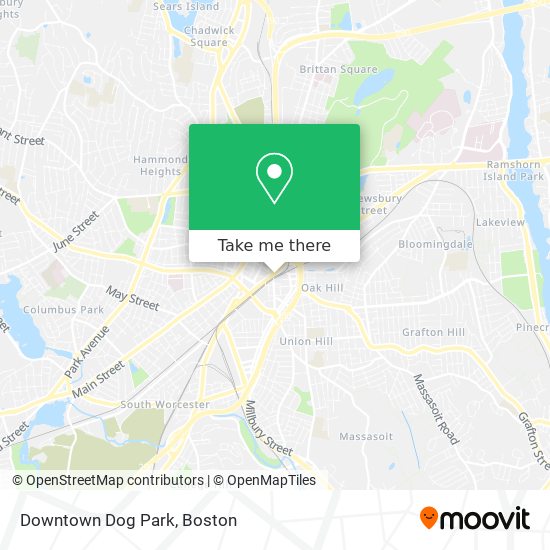 Downtown Dog Park map