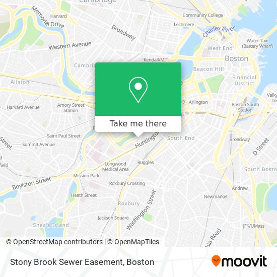 Mapa de Stony Brook Sewer Easement