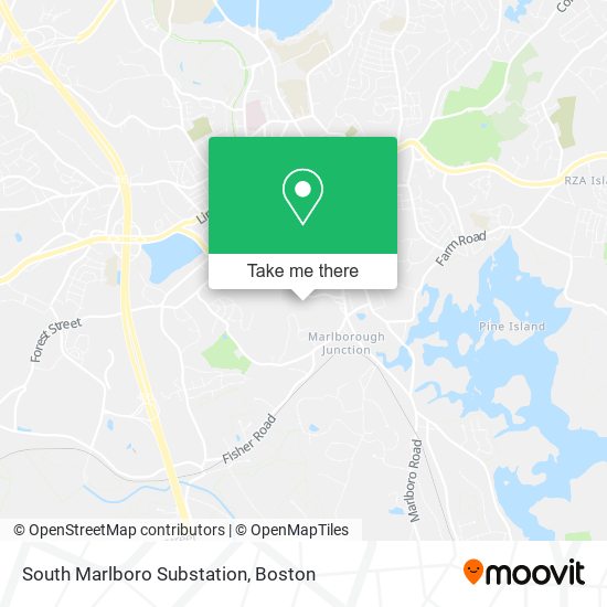 Mapa de South Marlboro Substation