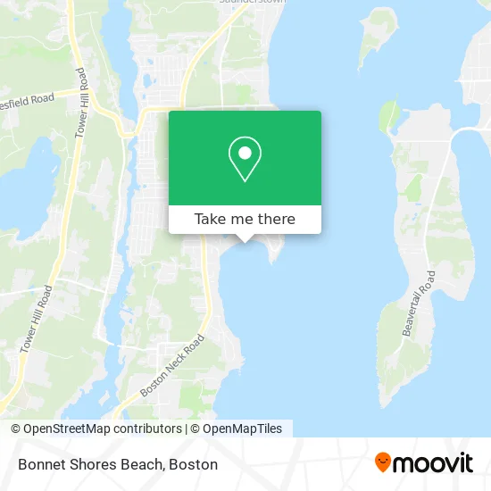 Bonnet Shores Beach map