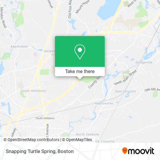 Snapping Turtle Spring map