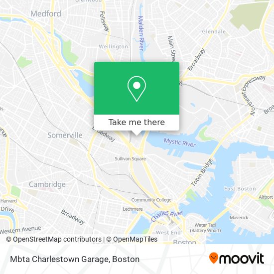 Mapa de Mbta Charlestown Garage