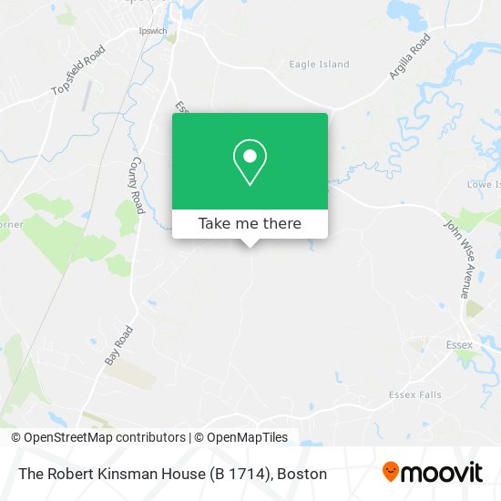 The Robert Kinsman House (B 1714) map