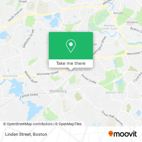 Linden Street map