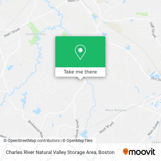 Mapa de Charles River Natural Valley Storage Area