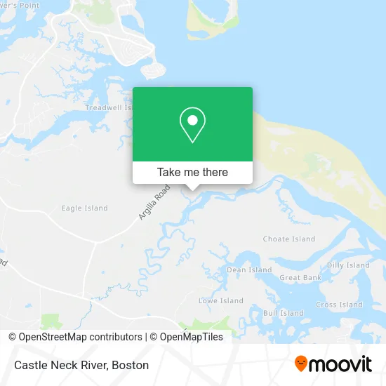 Castle Neck River map