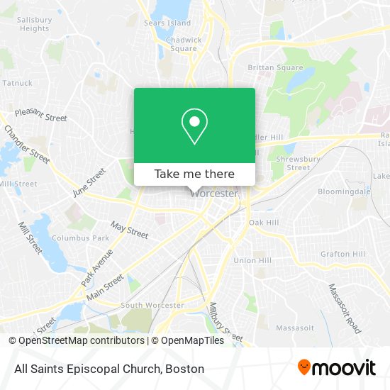 All Saints Episcopal Church map